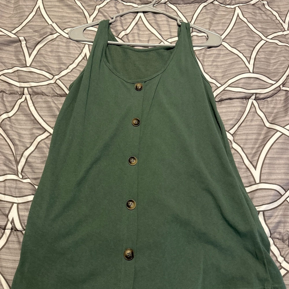 Green tank top